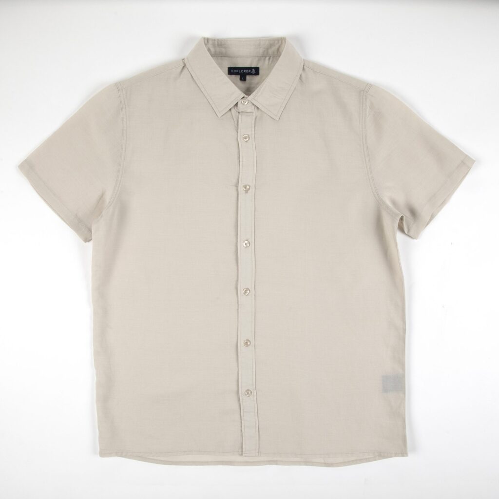 Colar linen shirt S/S
