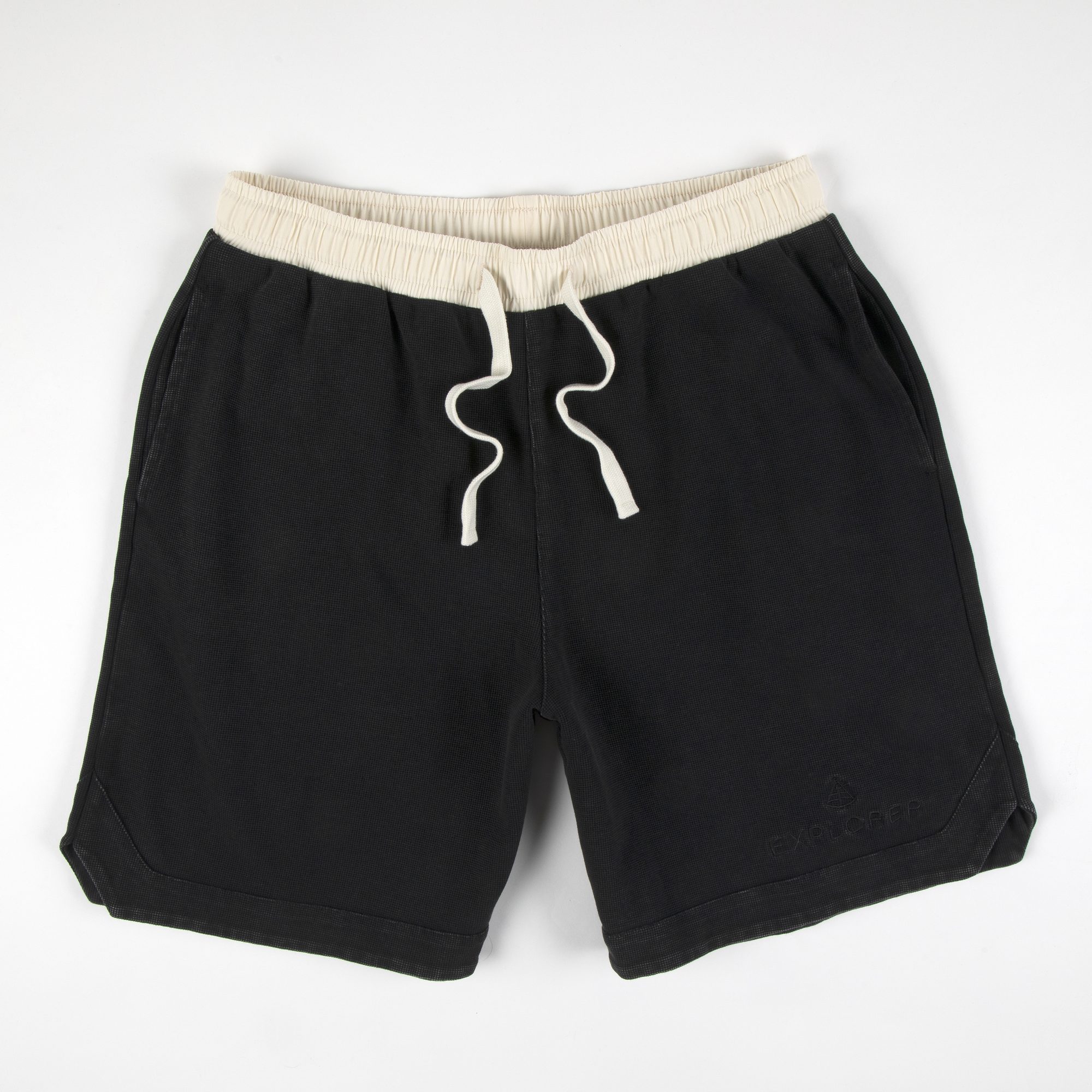 Stone wash waffle bermuda